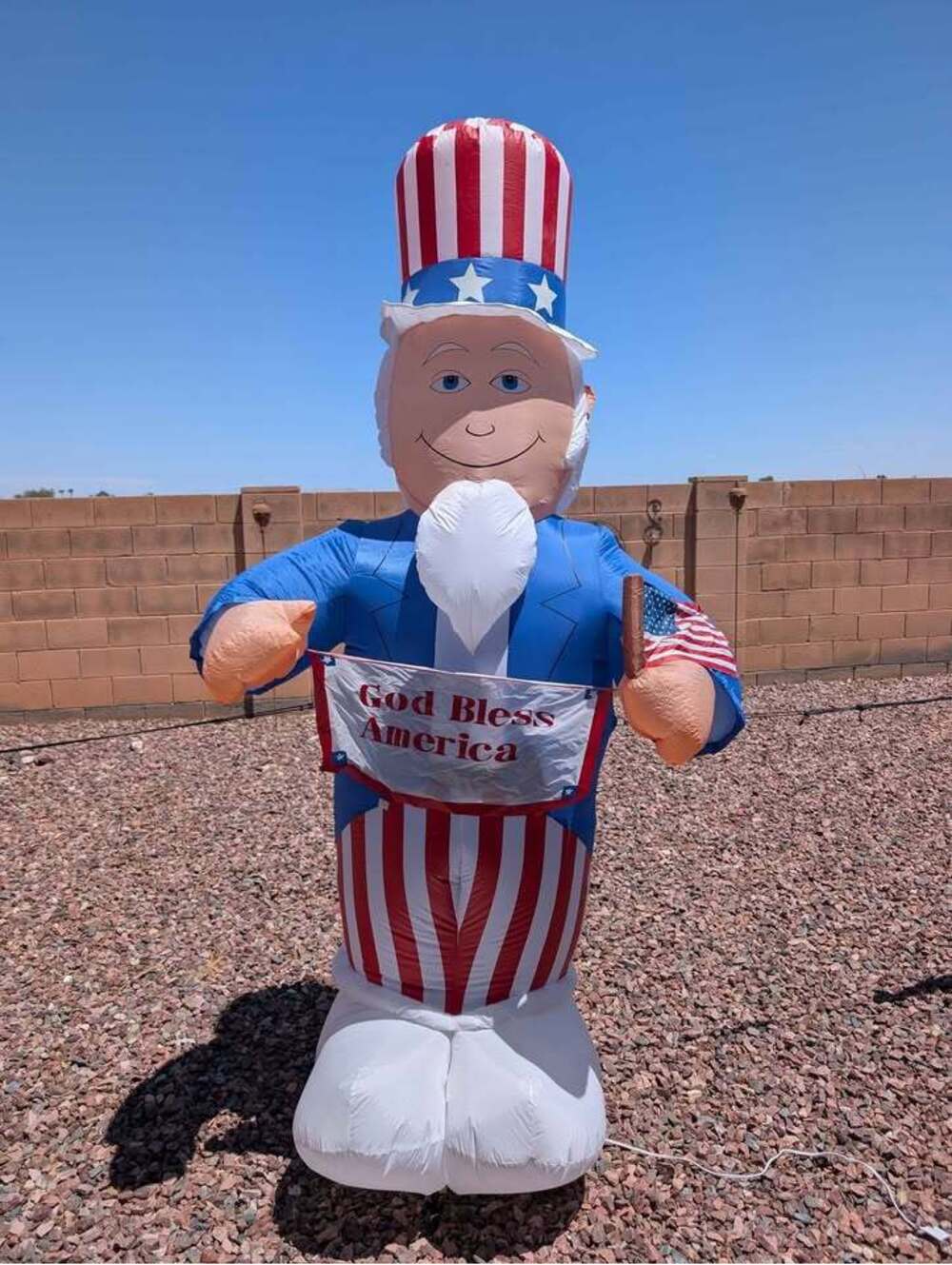 Uncle Sam Inflatable Yard Decoration